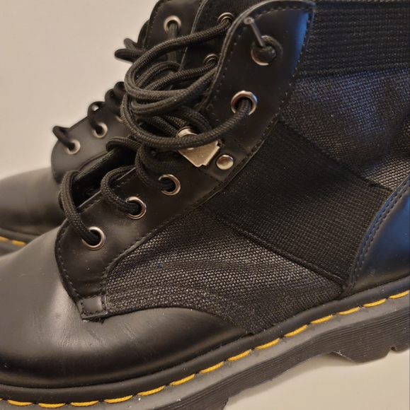 Doc Martens Beam lace up boot in black Size 7 Men canvas leather boot - Picture 5 of 6